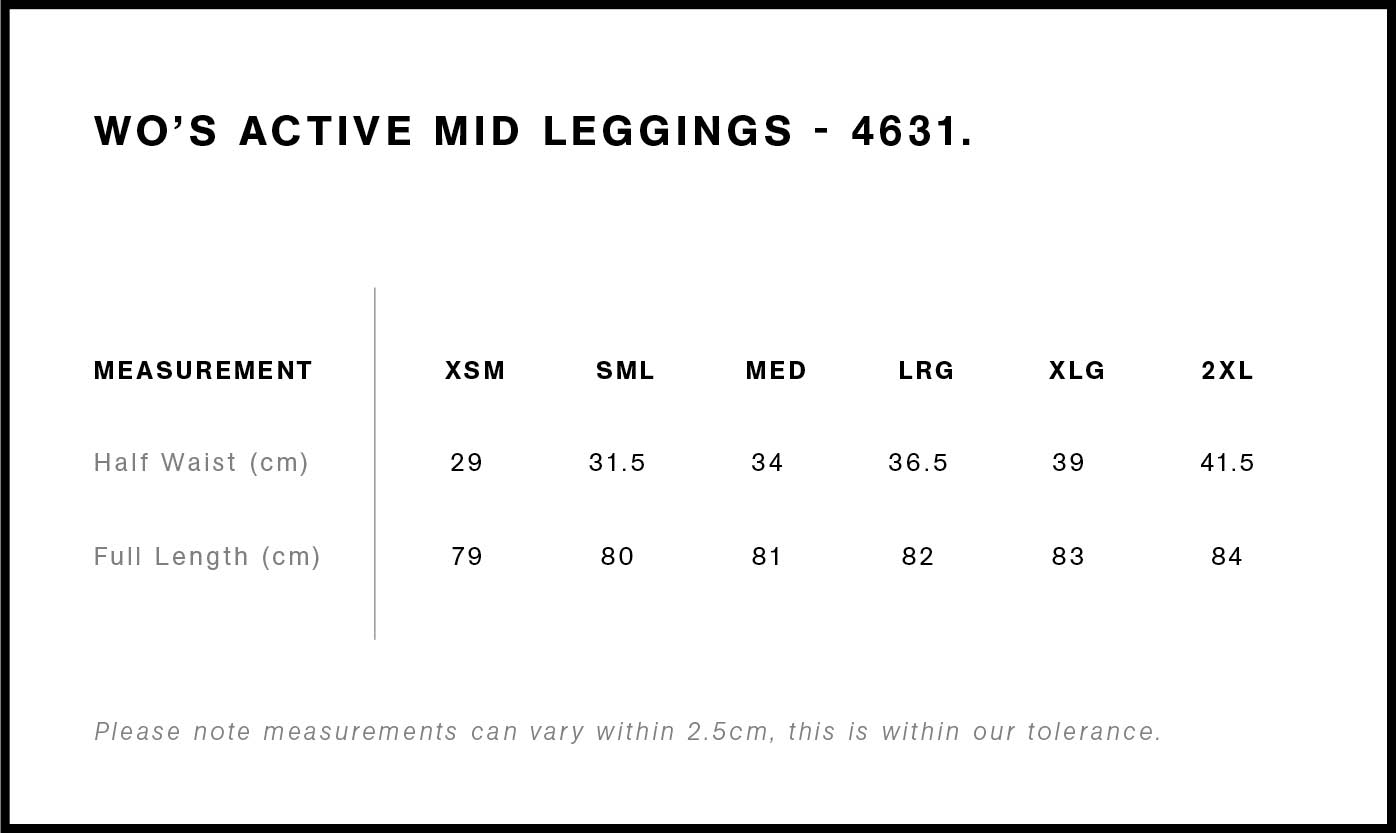 Ladies Mid Leggings 4631