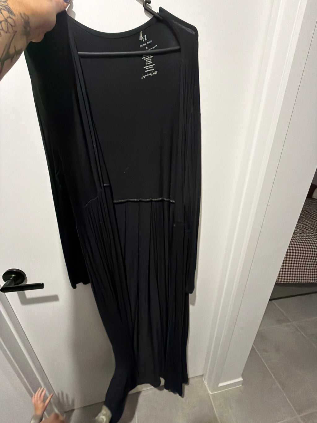 Floor length cardi