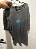 Acid wash tee