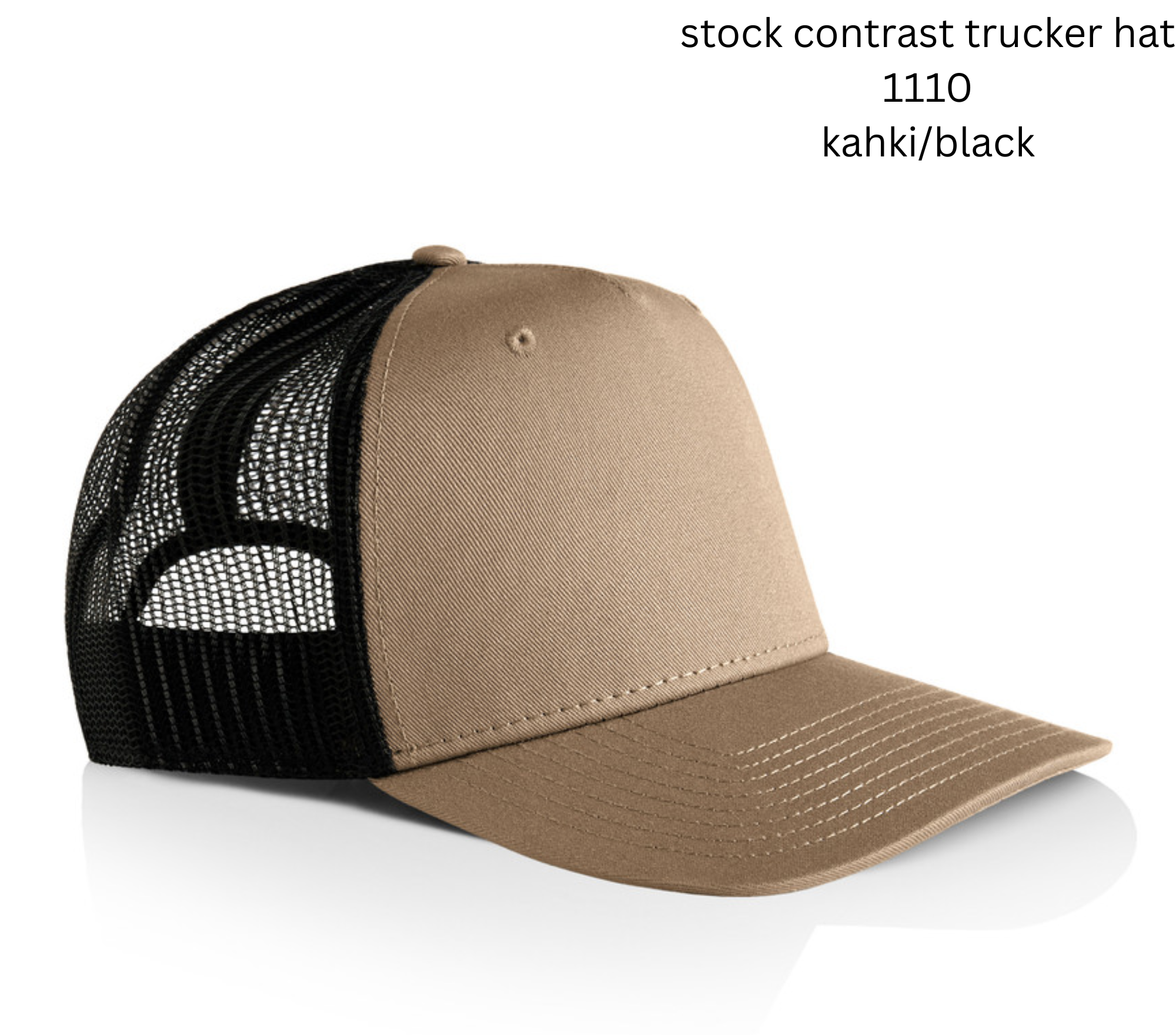 Stock Contrast Trucker Hat 1110