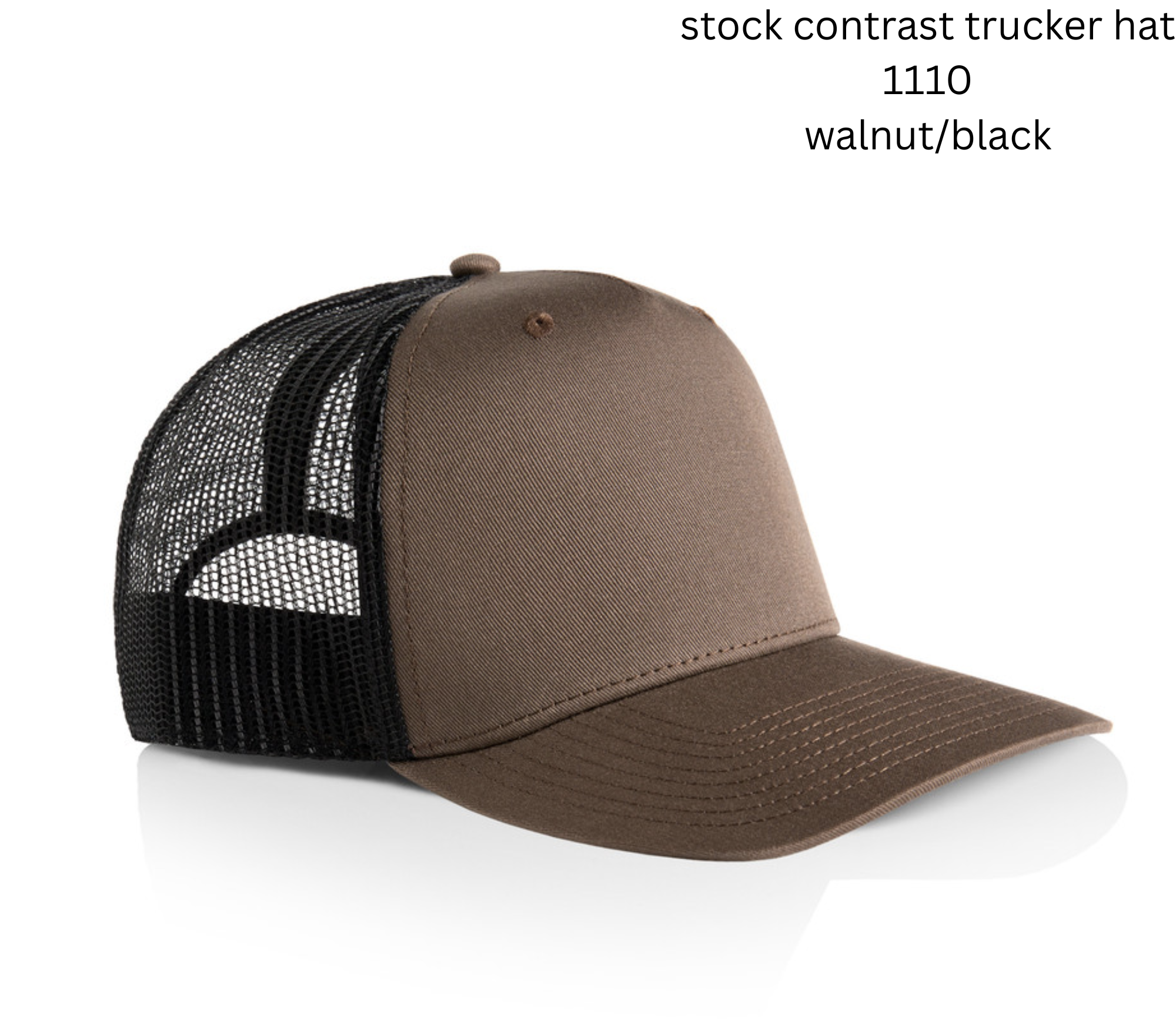 Stock Contrast Trucker Hat 1110