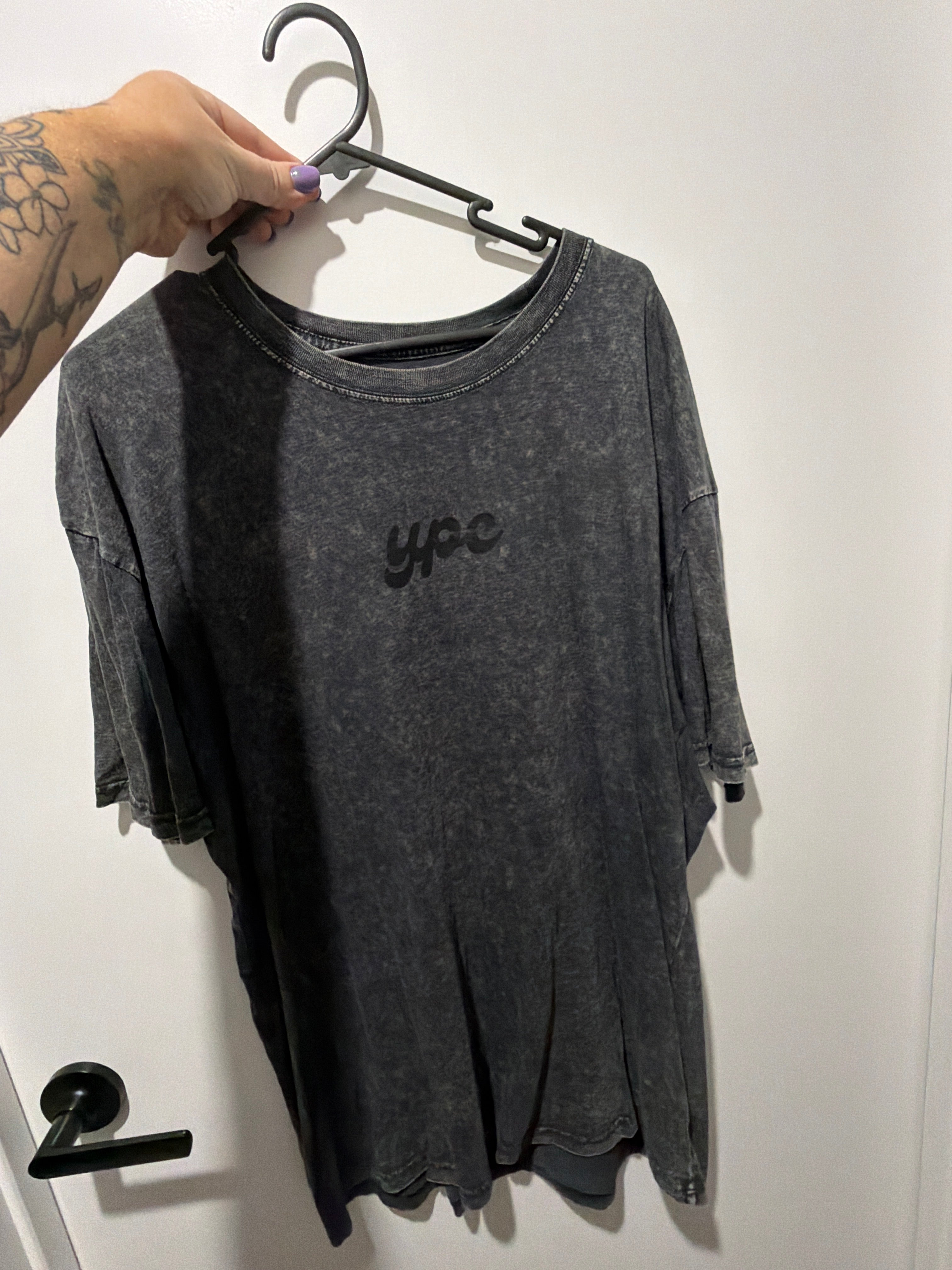 Acid wash tee