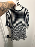 Black and white stripe tee